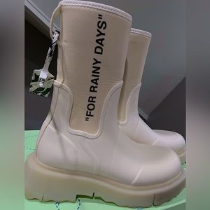 Off-White Rain Boots